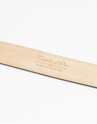 Castello d'Oro Black Calf Leather Belt thumbnail 4